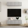 Wohnzimmer-TV-Möbelset, 4-teilig, Holzwerkstoff, Sonoma-Eiche von vidaXL, TV-Möbel - Ref: Foro24-3079059, Preis: 118,28 €, Ra...