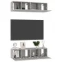 Living room TV furniture set 4 pieces engineered wood Sonoma oak by vidaXL, TV Furniture - Ref: Foro24-3079059, Price: 123,61...