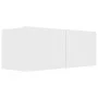 Set de muebles de salón TV 2 piezas madera de ingeniería blanco de vidaXL, Muebles TV - Ref: Foro24-3078700, Precio: 80,78 €,...