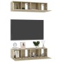 Wohnzimmermöbel-Set 4-teilig Sonoma-Eiche 60x30x30 cm von vidaXL, TV-Möbel - Ref: Foro24-3078954, Preis: 127,88 €, Rabatt: %