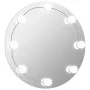 Round glass wall mirror with LED lights by vidaXL, Mirrors - Ref: Foro24-3078641, Price: 49,92 €, Discount: %