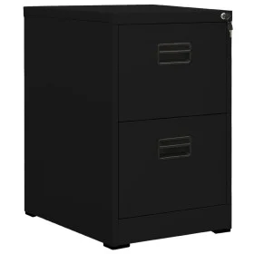Black steel filing cabinet 46x62x72.5 cm by vidaXL, Filing cabinets - Ref: Foro24-336272, Price: 138,74 €, Discount: %