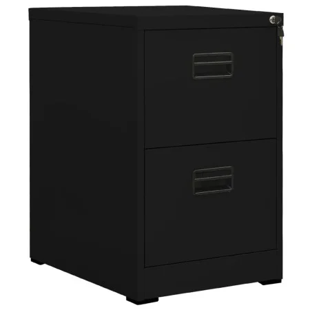 Black steel filing cabinet 46x62x72.5 cm by vidaXL, Filing cabinets - Ref: Foro24-336272, Price: 138,74 €, Discount: %
