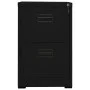 Black steel filing cabinet 46x62x72.5 cm by vidaXL, Filing cabinets - Ref: Foro24-336272, Price: 138,74 €, Discount: %