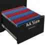 Black steel filing cabinet 46x62x72.5 cm by vidaXL, Filing cabinets - Ref: Foro24-336272, Price: 138,74 €, Discount: %