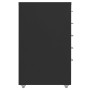 Mobiler Metall-Aktenschrank schwarz 28x41x69 cm von vidaXL, Aktenschränke - Ref: Foro24-335914, Preis: 86,29 €, Rabatt: %