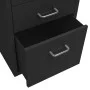 Black metal mobile filing cabinet 28x41x69 cm by vidaXL, Filing cabinets - Ref: Foro24-335914, Price: 120,01 €, Discount: %