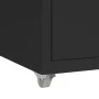 Black metal mobile filing cabinet 28x41x69 cm by vidaXL, Filing cabinets - Ref: Foro24-335914, Price: 120,01 €, Discount: %