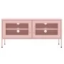 Pink steel TV cabinet 105x35x50 cm by vidaXL, TV Furniture - Ref: Foro24-336238, Price: 130,41 €, Discount: %