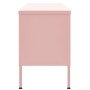 Rosafarbener TV-Schrank aus Stahl, 105 x 35 x 50 cm von vidaXL, TV-Möbel - Ref: Foro24-336238, Preis: 132,46 €, Rabatt: %