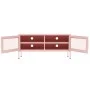 Mueble para TV de acero rosa 105x35x50 cm de vidaXL, Muebles TV - Ref: Foro24-336238, Precio: 130,41 €, Descuento: %