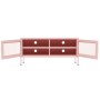 Rosafarbener TV-Schrank aus Stahl, 105 x 35 x 50 cm von vidaXL, TV-Möbel - Ref: Foro24-336238, Preis: 132,46 €, Rabatt: %