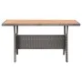 Garden table in solid gray acacia wood 120x70x66 cm by vidaXL, Garden tables - Ref: Foro24-316586, Price: 232,76 €, Discount: %