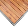 Mesa de jardín de madera maciza de acacia gris 120x70x66 cm de vidaXL, Mesas de jardín - Ref: Foro24-316586, Precio: 232,36 €...