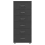 Armario archivador móvil metal antracita 28x41x69 cm by vidaXL, Filing cabinets - Ref: Foro24-335919, Price: 93,71 €, Discoun...