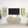 5-teiliges Wohnzimmermöbelset aus Sonoma-Eiche von vidaXL, TV-Möbel - Ref: Foro24-3079010, Preis: 135,39 €, Rabatt: %