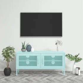 TV-Ständer aus mintgrünem Stahl 105x35x50 cm von vidaXL, TV-Möbel - Ref: Foro24-336239, Preis: 134,43 €, Rabatt: %