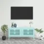 Mueble para TV de acero verde menta 105x35x50 cm de vidaXL, Muebles TV - Ref: Foro24-336239, Precio: 134,43 €, Descuento: %