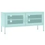 Mueble para TV de acero verde menta 105x35x50 cm de vidaXL, Muebles TV - Ref: Foro24-336239, Precio: 134,43 €, Descuento: %