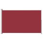 Toldo lateral retráctil para patio rojo 220x300 cm