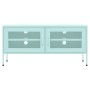Mueble para TV de acero verde menta 105x35x50 cm de vidaXL, Muebles TV - Ref: Foro24-336239, Precio: 151,90 €, Descuento: %