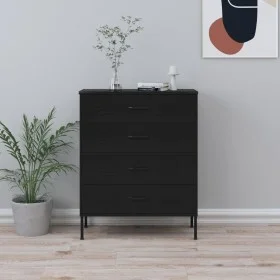 Black steel drawer cabinet 80x35x101.5 cm by vidaXL, Drawers - Ref: Foro24-336205, Price: 176,35 €, Discount: %