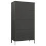 Armario de acero gris antracita 90x50x180 cm de vidaXL, Armarios roperos - Ref: Foro24-336249, Precio: 283,32 €, Descuento: %