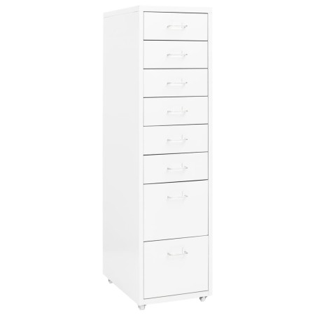Armario archivador móvil metal blanco 28x41x109 cm de vidaXL, Armarios archivadores - Ref: Foro24-335920, Precio: 117,38 €, D...