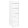 White metal mobile filing cabinet 28x41x109 cm by vidaXL, Filing cabinets - Ref: Foro24-335920, Price: 148,01 €, Discount: %