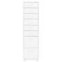 Mobiler Aktenschrank aus weißem Metall, 28 x 41 x 109 cm von vidaXL, Aktenschränke - Ref: Foro24-335920, Preis: 125,05 €, Rab...