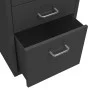Anthracite metal mobile filing cabinet 28x41x69 cm by vidaXL, Filing cabinets - Ref: Foro24-335915, Price: 104,75 €, Discount: %