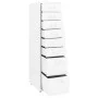 White metal mobile filing cabinet 28x41x109 cm by vidaXL, Filing cabinets - Ref: Foro24-335920, Price: 148,01 €, Discount: %