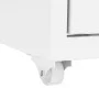 White metal mobile filing cabinet 28x41x109 cm by vidaXL, Filing cabinets - Ref: Foro24-335920, Price: 148,01 €, Discount: %