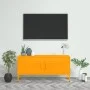 Mustard yellow steel TV cabinet 105x35x50 cm by vidaXL, TV Furniture - Ref: Foro24-336227, Price: 163,69 €, Discount: %
