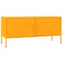 Senfgelber TV-Schrank aus Stahl, 105 x 35 x 50 cm von vidaXL, TV-Möbel - Ref: Foro24-336227, Preis: 156,78 €, Rabatt: %