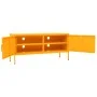 Senfgelber TV-Schrank aus Stahl, 105 x 35 x 50 cm von vidaXL, TV-Möbel - Ref: Foro24-336227, Preis: 163,69 €, Rabatt: %