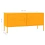 Mustard yellow steel TV cabinet 105x35x50 cm by vidaXL, TV Furniture - Ref: Foro24-336227, Price: 163,69 €, Discount: %