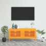 Senfgelber TV-Schrank aus Stahl, 105 x 35 x 50 cm von vidaXL, TV-Möbel - Ref: Foro24-336236, Preis: 134,03 €, Rabatt: %