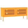 Senfgelber TV-Schrank aus Stahl, 105 x 35 x 50 cm von vidaXL, TV-Möbel - Ref: Foro24-336236, Preis: 134,03 €, Rabatt: %