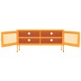 Senfgelber TV-Schrank aus Stahl, 105 x 35 x 50 cm von vidaXL, TV-Möbel - Ref: Foro24-336236, Preis: 134,03 €, Rabatt: %