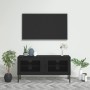 TV-Schrank aus schwarzem Stahl, 105 x 35 x 50 cm von vidaXL, TV-Möbel - Ref: Foro24-336241, Preis: 141,12 €, Rabatt: %