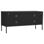 TV-Schrank aus schwarzem Stahl, 105 x 35 x 50 cm von vidaXL, TV-Möbel - Ref: Foro24-336241, Preis: 141,12 €, Rabatt: %