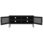 TV-Schrank aus schwarzem Stahl, 105 x 35 x 50 cm von vidaXL, TV-Möbel - Ref: Foro24-336241, Preis: 141,12 €, Rabatt: %