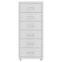 Grauer mobiler Aktenschrank aus Metall, 28 x 41 x 69 cm von vidaXL, Aktenschränke - Ref: Foro24-335917, Preis: 73,34 €, Rabat...