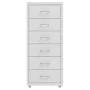 Gray metal mobile filing cabinet 28x41x69 cm by vidaXL, Filing cabinets - Ref: Foro24-335917, Price: 91,90 €, Discount: %