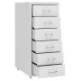 Gray metal mobile filing cabinet 28x41x69 cm by vidaXL, Filing cabinets - Ref: Foro24-335917, Price: 91,90 €, Discount: %