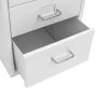 Gray metal mobile filing cabinet 28x41x69 cm by vidaXL, Filing cabinets - Ref: Foro24-335917, Price: 91,90 €, Discount: %