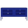 Marineblauer TV-Schrank aus Stahl, 105 x 35 x 50 cm von vidaXL, TV-Möbel - Ref: Foro24-336235, Preis: 143,45 €, Rabatt: %