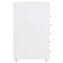 White metal mobile filing cabinet 28x41x69 cm by vidaXL, Filing cabinets - Ref: Foro24-335916, Price: 103,06 €, Discount: %