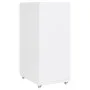 White metal mobile filing cabinet 28x41x69 cm by vidaXL, Filing cabinets - Ref: Foro24-335916, Price: 103,06 €, Discount: %